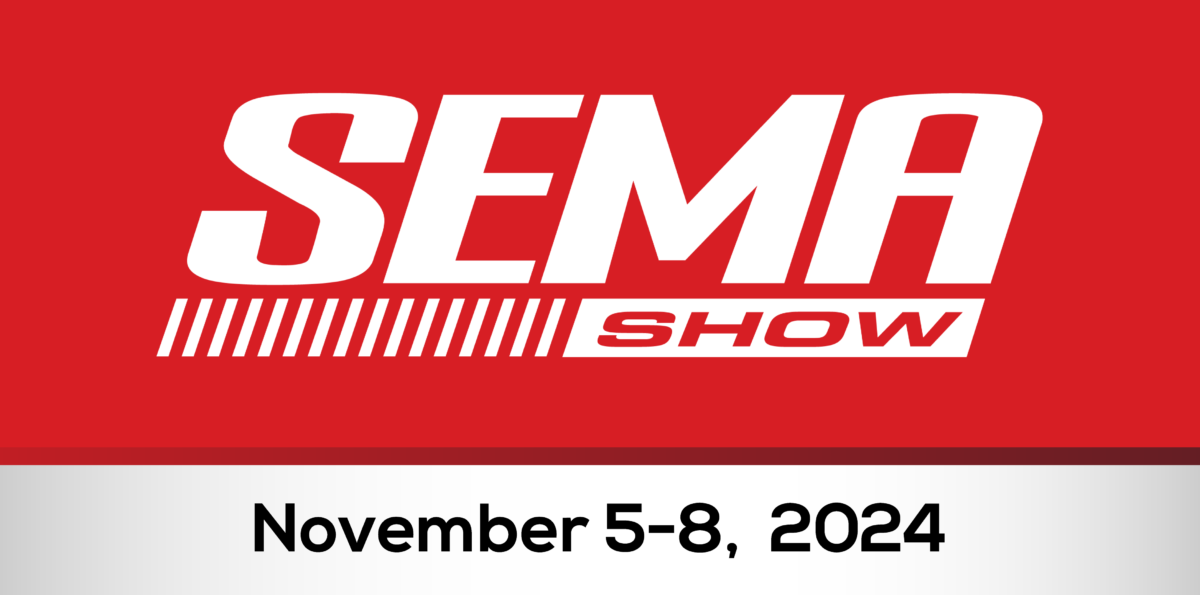 SMEA-Show Event Header with SEMA logo in white on red background