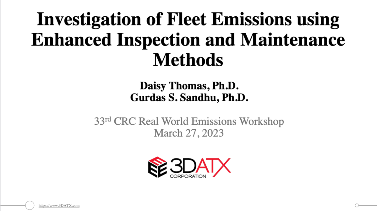 report cover for Investigation of Fleet Emissions using<br />
Enhanced Inspection and Maintenance<br />
Methods
